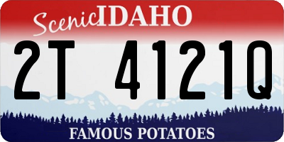 ID license plate 2T4121Q
