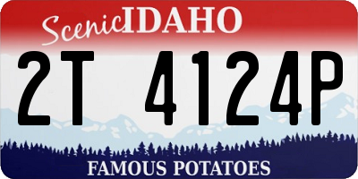 ID license plate 2T4124P