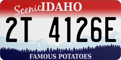 ID license plate 2T4126E