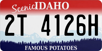 ID license plate 2T4126H