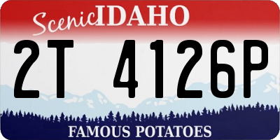 ID license plate 2T4126P