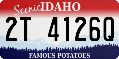 ID license plate 2T4126Q