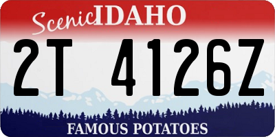 ID license plate 2T4126Z