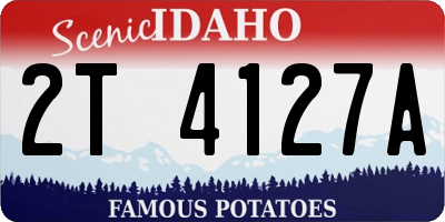 ID license plate 2T4127A