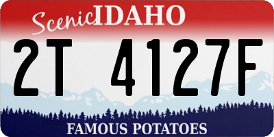 ID license plate 2T4127F