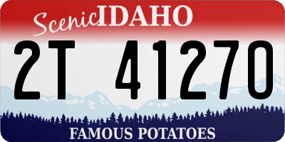 ID license plate 2T4127O