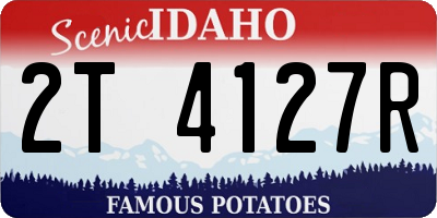 ID license plate 2T4127R