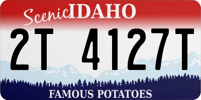 ID license plate 2T4127T