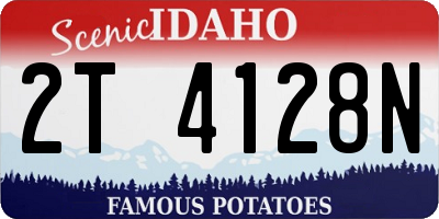 ID license plate 2T4128N