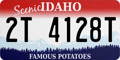 ID license plate 2T4128T