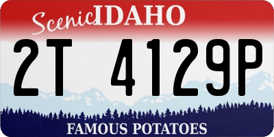 ID license plate 2T4129P