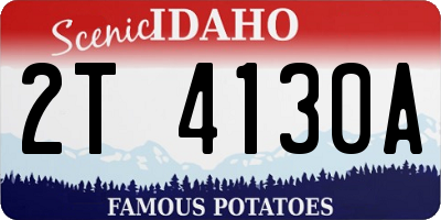 ID license plate 2T4130A