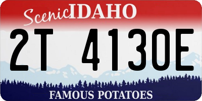 ID license plate 2T4130E
