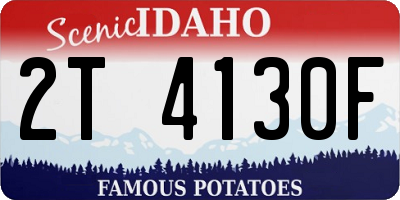ID license plate 2T4130F