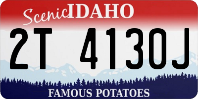 ID license plate 2T4130J