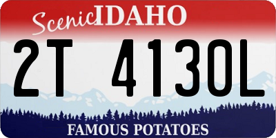 ID license plate 2T4130L
