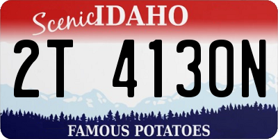 ID license plate 2T4130N