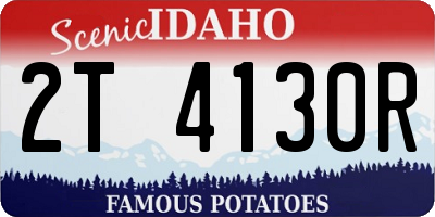 ID license plate 2T4130R