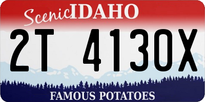 ID license plate 2T4130X