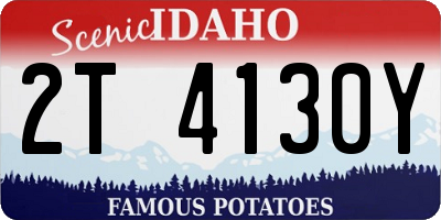 ID license plate 2T4130Y