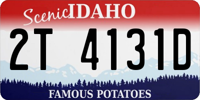 ID license plate 2T4131D