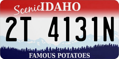 ID license plate 2T4131N