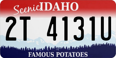 ID license plate 2T4131U