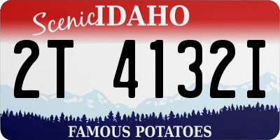 ID license plate 2T4132I