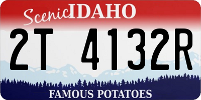 ID license plate 2T4132R