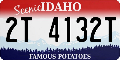 ID license plate 2T4132T
