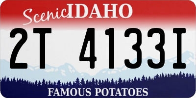 ID license plate 2T4133I