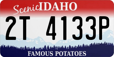 ID license plate 2T4133P