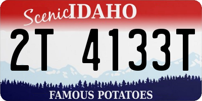 ID license plate 2T4133T
