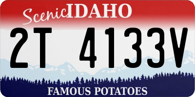 ID license plate 2T4133V