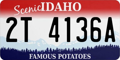 ID license plate 2T4136A