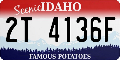 ID license plate 2T4136F