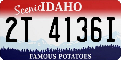 ID license plate 2T4136I