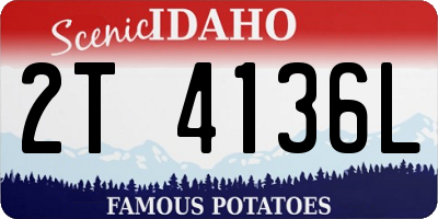 ID license plate 2T4136L
