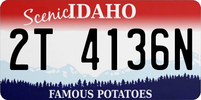 ID license plate 2T4136N