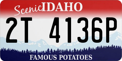 ID license plate 2T4136P