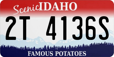 ID license plate 2T4136S
