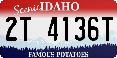 ID license plate 2T4136T