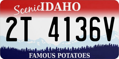 ID license plate 2T4136V
