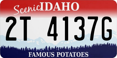 ID license plate 2T4137G