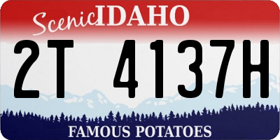 ID license plate 2T4137H