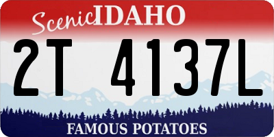 ID license plate 2T4137L