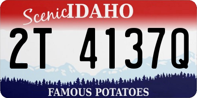 ID license plate 2T4137Q