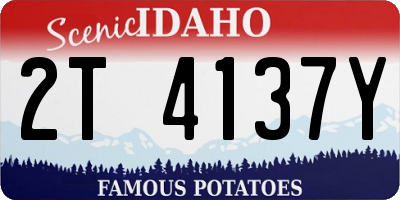 ID license plate 2T4137Y