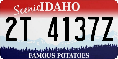 ID license plate 2T4137Z
