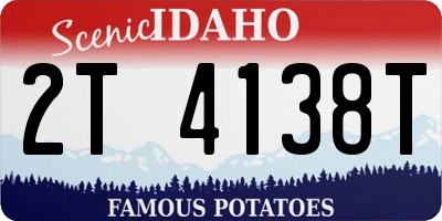 ID license plate 2T4138T